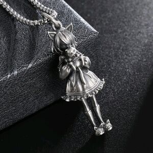 CLEARANCE Very Cute 3D Girl Shaped Pendant Necklace